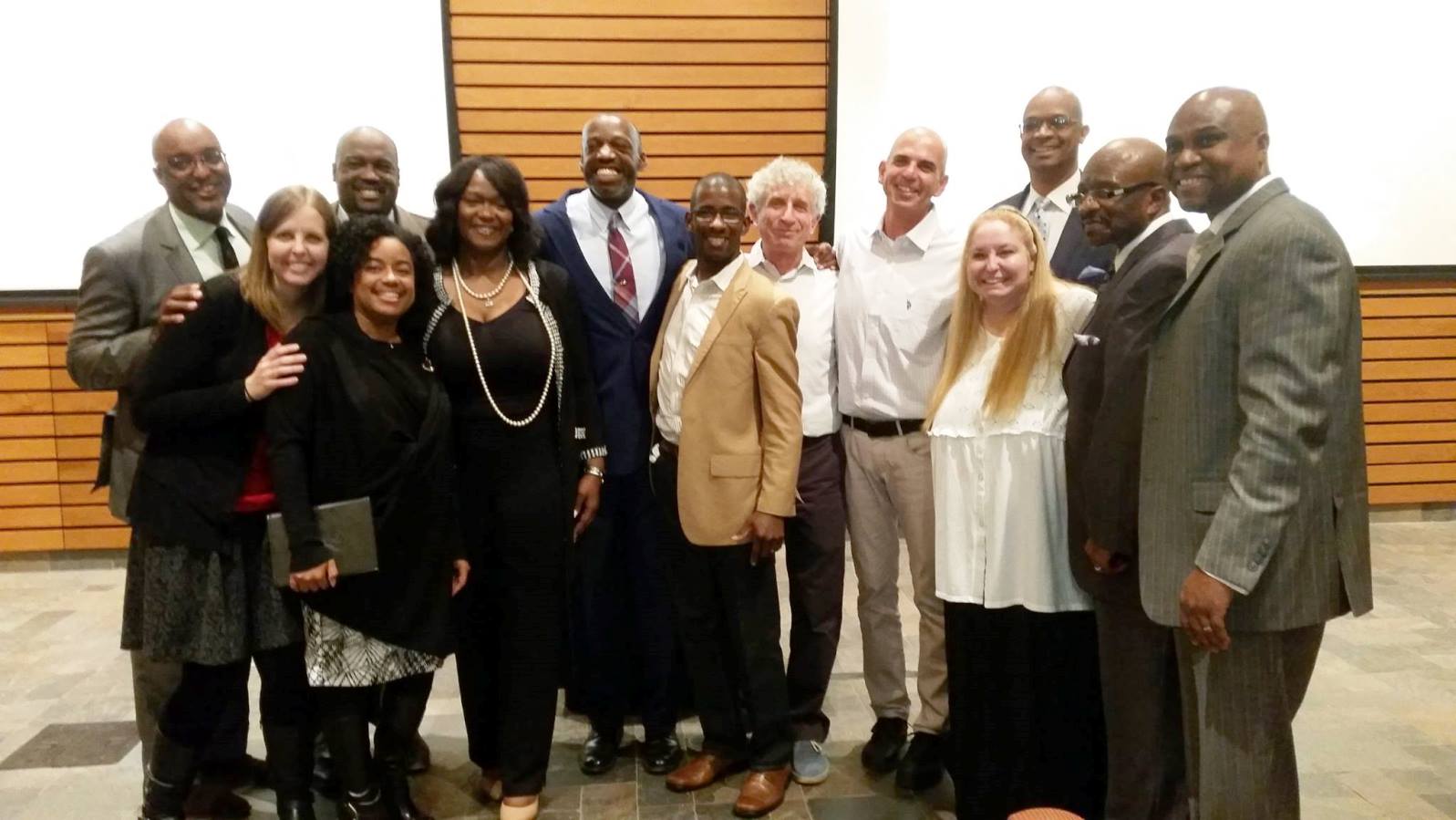 Sigal Haimov of NATAL, third from right, with the first training cohort at Chicago’s TURN Center, November 2016. Photo: courtesy