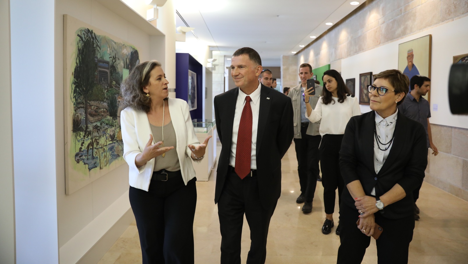 Knesset Speaker Yuli Yoel Edelstein at the opening of “70 Years Old: Treasures of Israel`s Museums.” Photo by Noam Rivkin Fenton/Knesset Spokesperson's Office