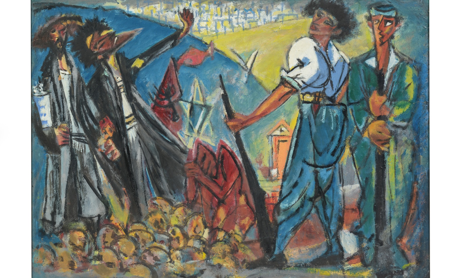 “Defenders of Jerusalem” by Marcel Janco, from the Janco-Dada Museum, Ein Hod