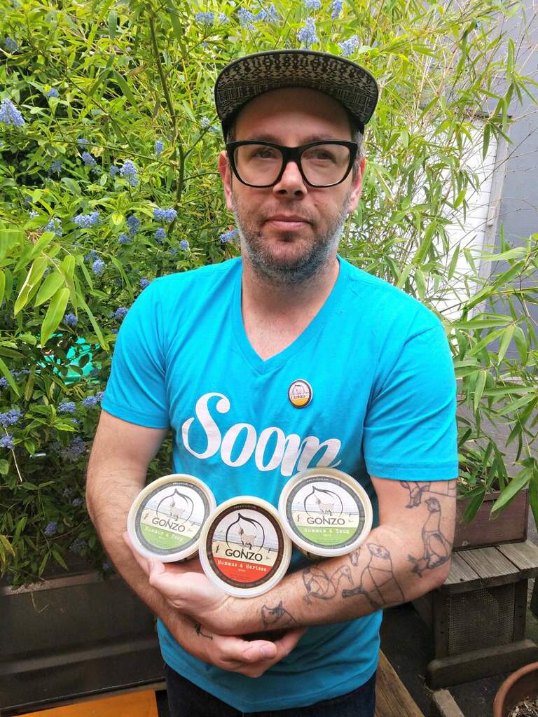 Tal Caspi, owner of Aviv Israeli vegan restaurant in Portland, Oregon. Photo: courtesy