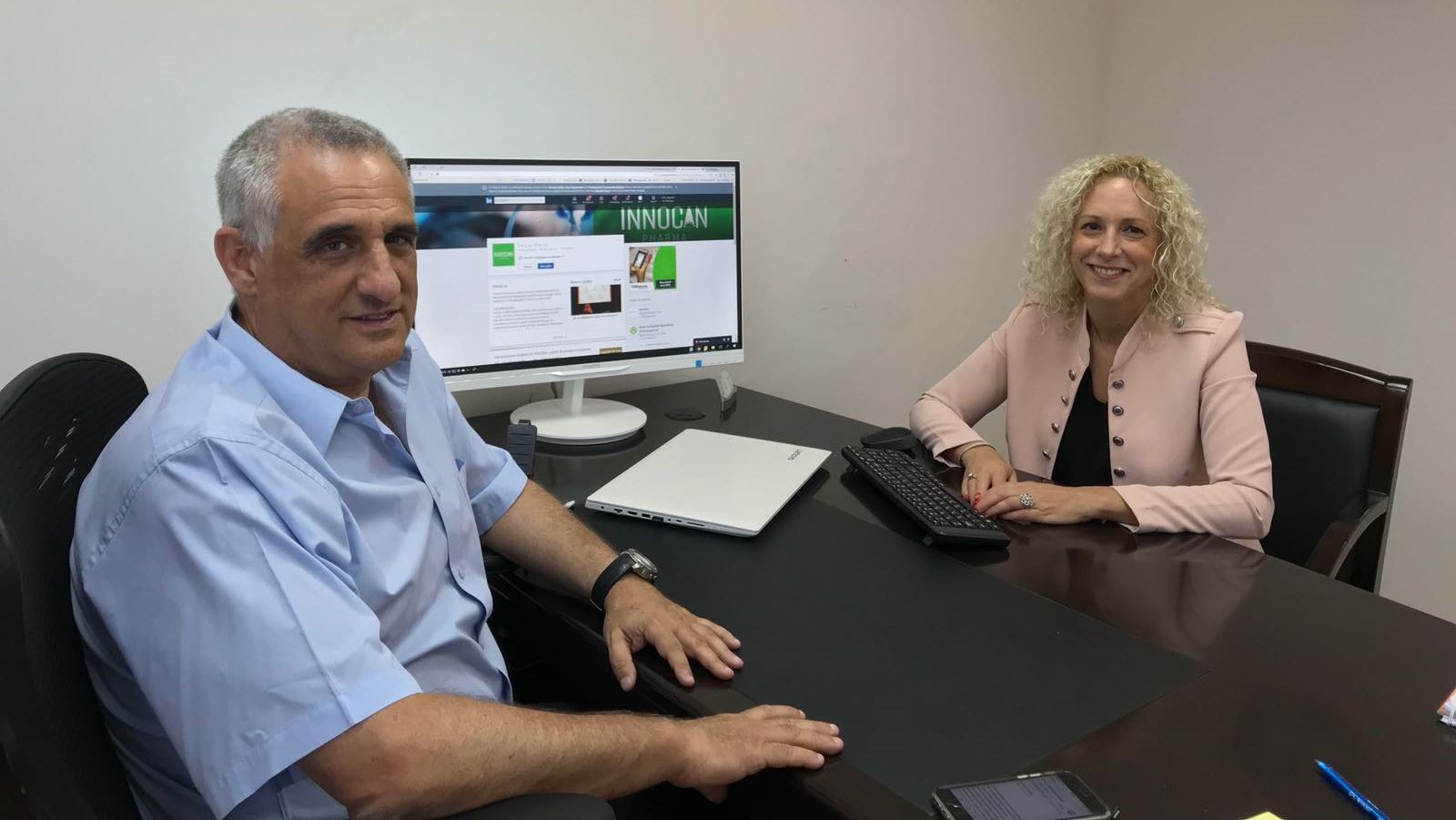 InnoCan founder Ron Mayron and CEO Iris Bincovich. Photo: courtesy