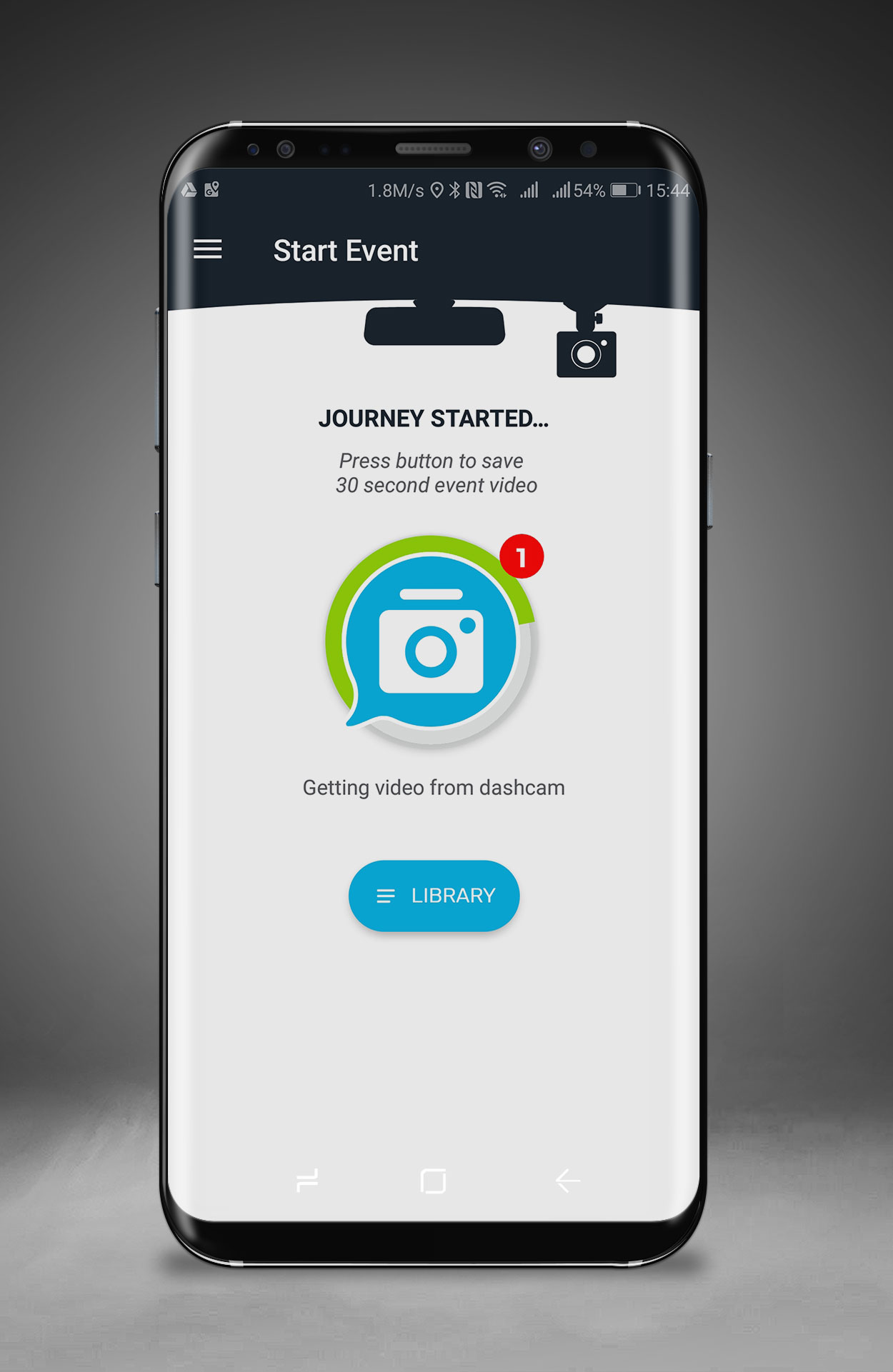 Comroads app’s Start Event screen. Photo: courtesy