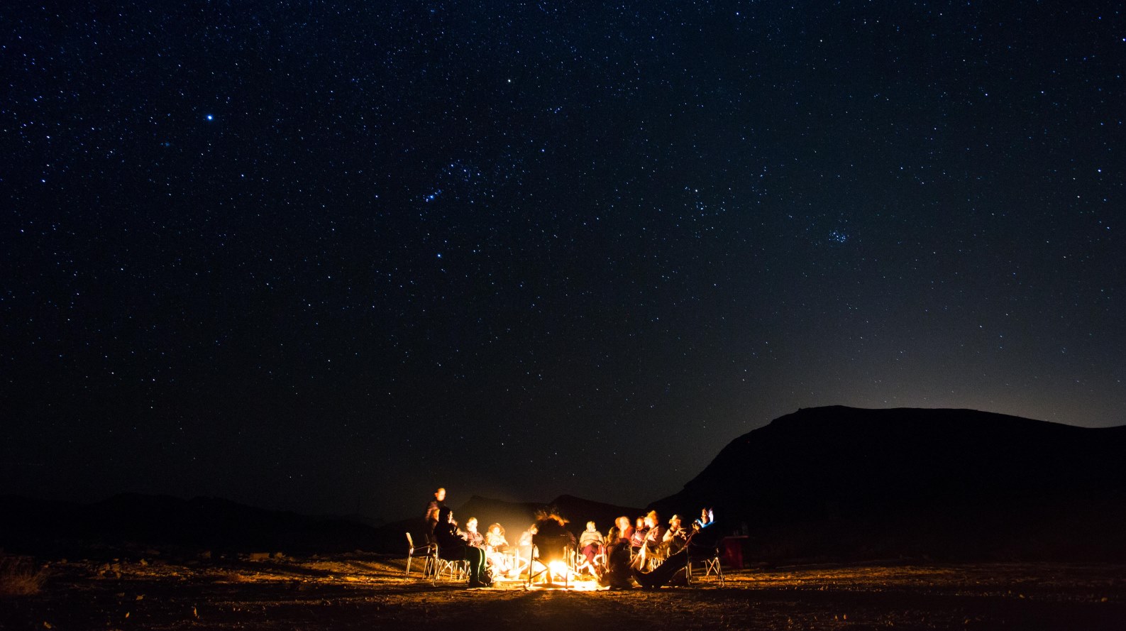 Stargazing in Mitzpe Ramon. Photo courtesy of Deep Desert Israel