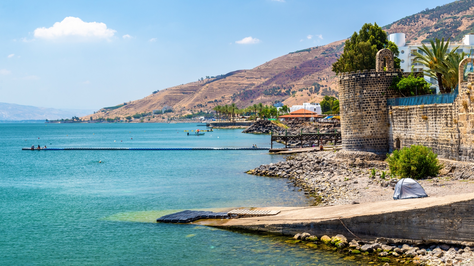 A beach in Tiberias. Photo by Leonid Andronov/Shutterstock.com