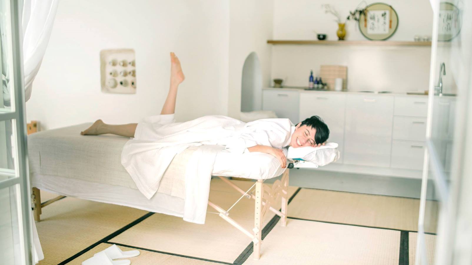 A treatment room at Yoko Kitahara in Tel Aviv. Photo: courtesy