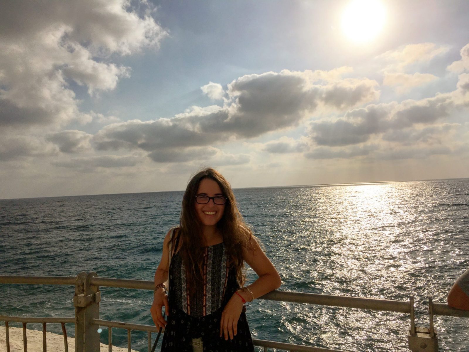 Frankie catches some rays at Rosh HaNikra. Photo courtesy