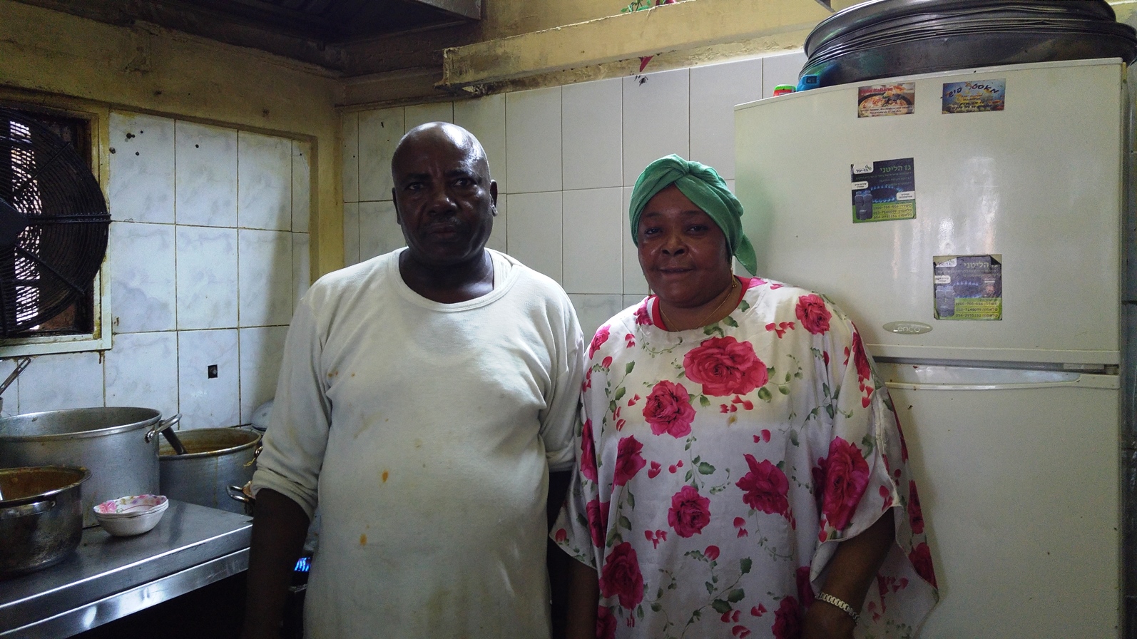 Ya’akov and Yasmin in the Sahavrin kitchen. Photo by Naama Barak