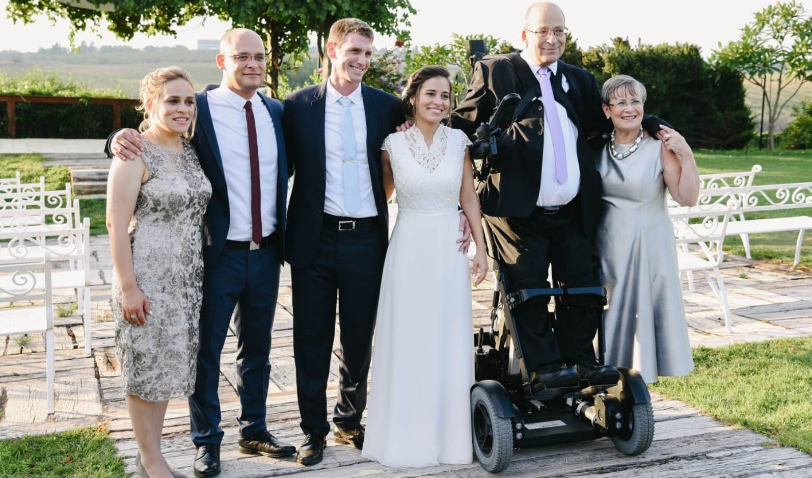 UPnRIDE CTO and President Amit Goffer with his family at the July 2018 wedding of his youngest daughter. Photo: courtesy