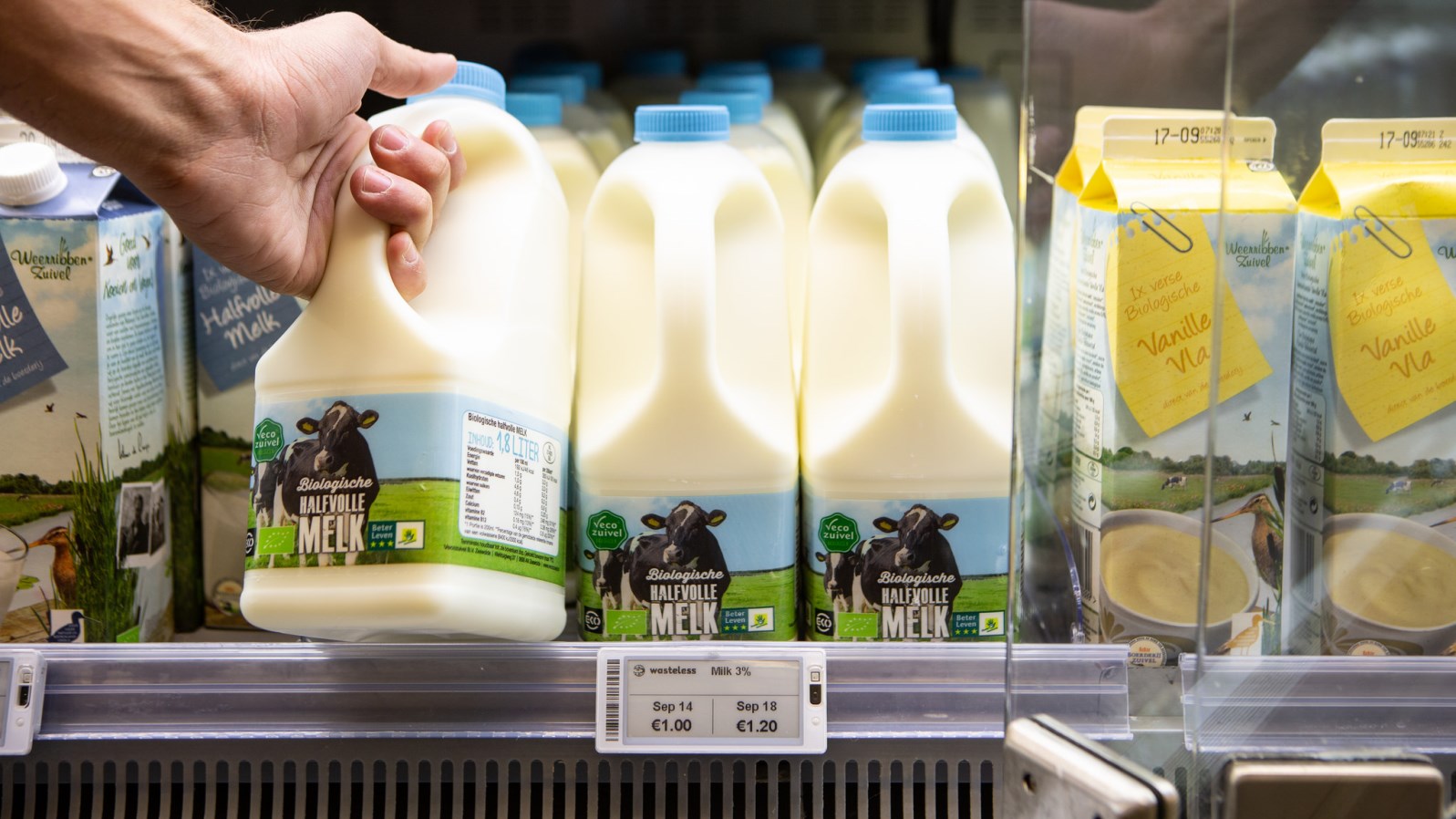 The Wasteless variable pricing system provides an incentive to buy products soon to expire. Photo by Natasja Verschoor