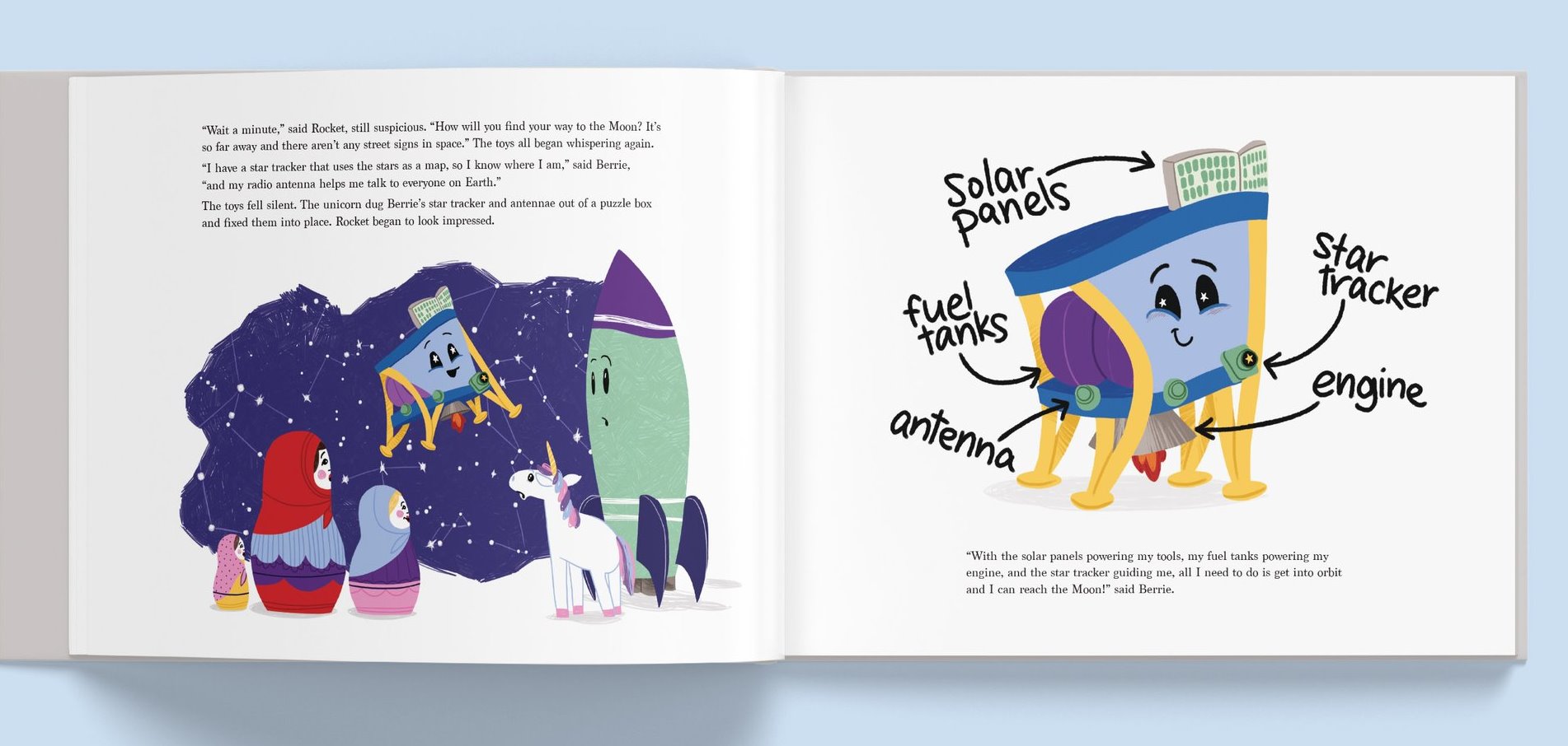 “The Little Spacecraft” uses SpaceIL’s story to encourage kids to explore STEM subjects. Photo courtesy of StellarNova