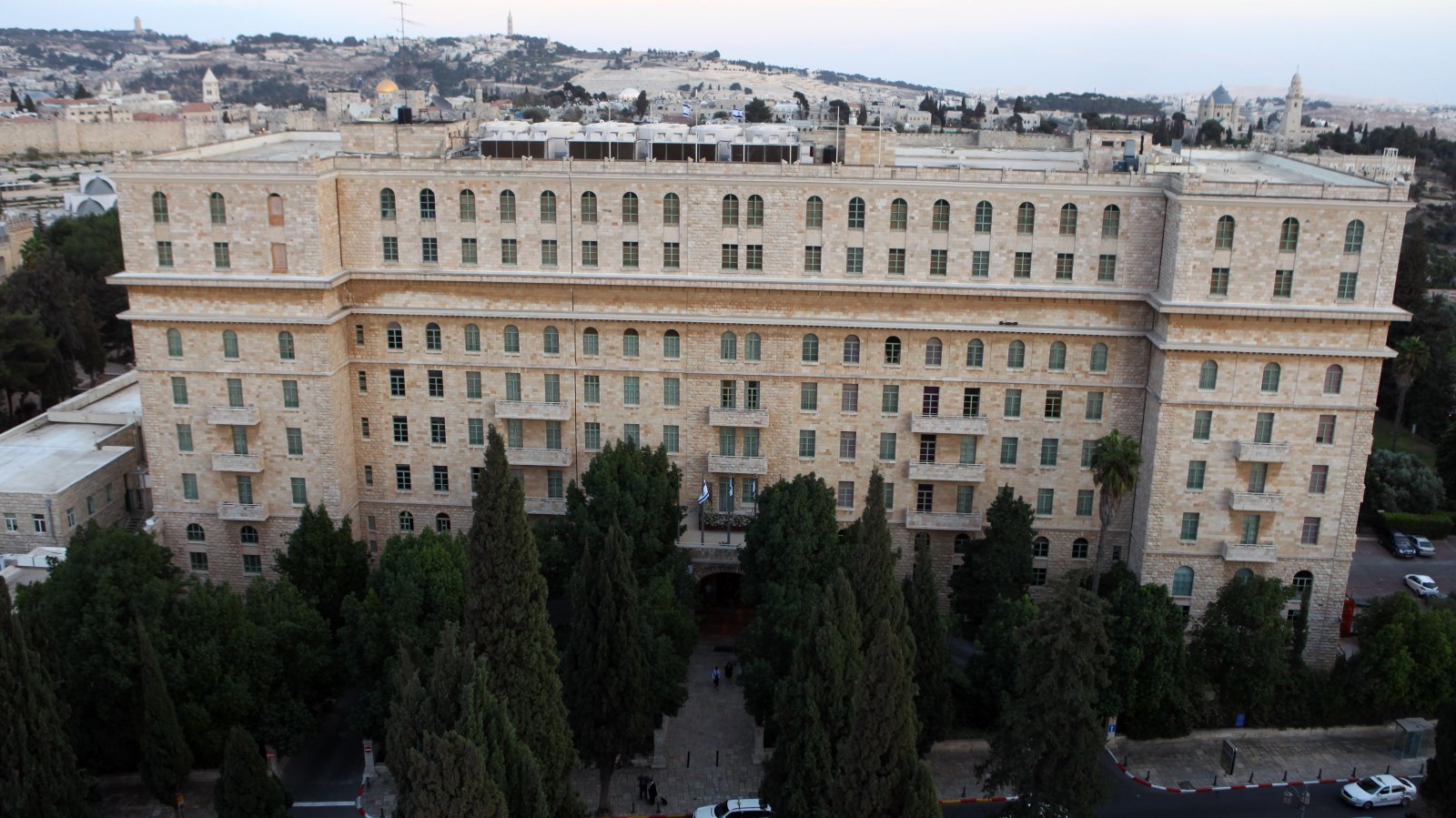 King David Hotel in downtown Jerusalem. Photo by Abir Sultan/Flash90