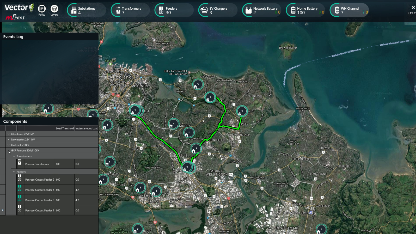 mPrest’s Major Event Management Application provides a command and control dashboard for utility companies to plan for weather-related disasters. Photo: courtesy