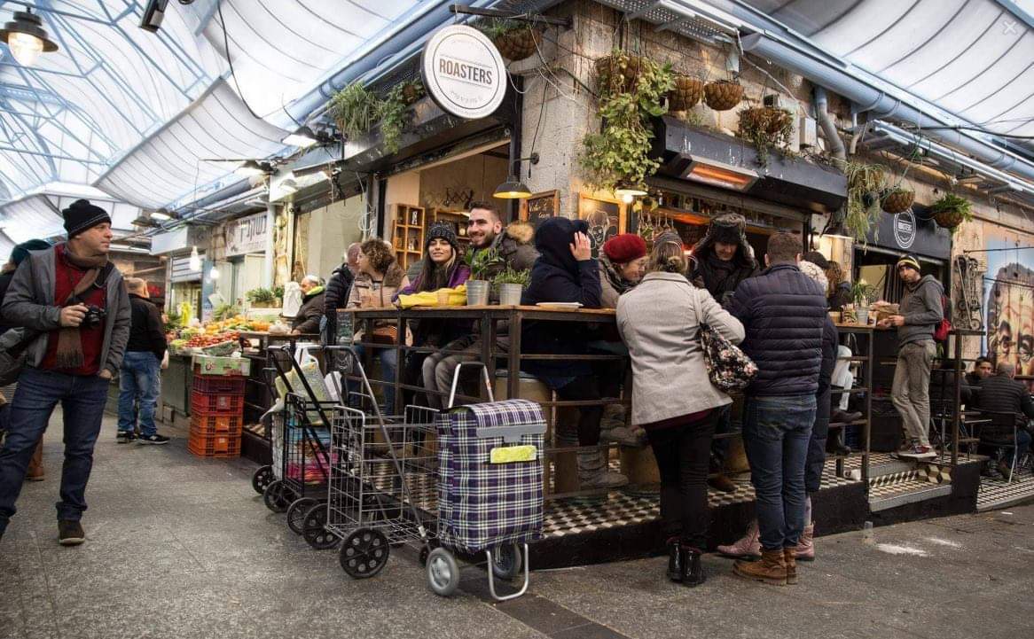 Roasters in Machane Yehuda market. Photo: courtesy