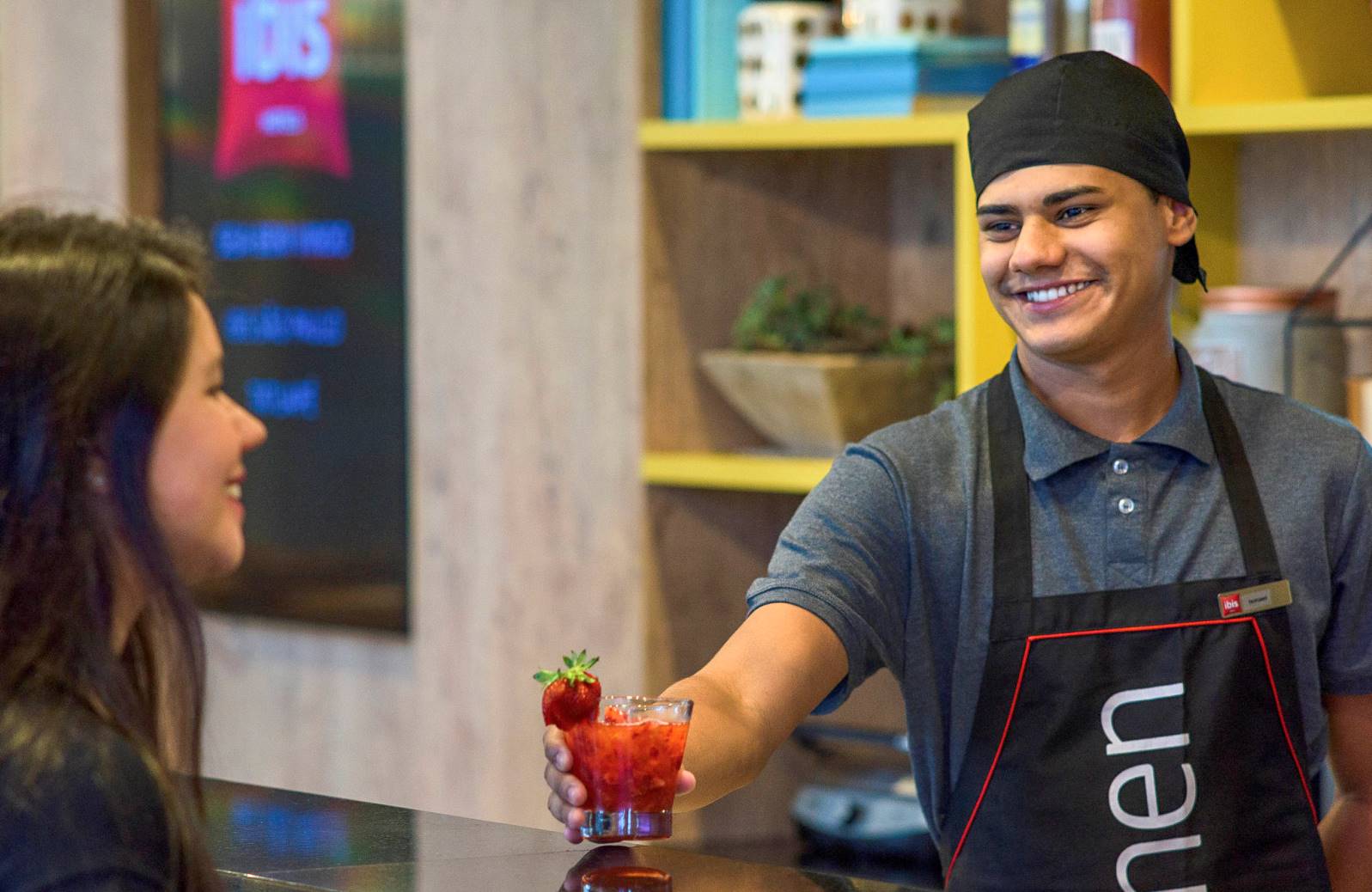 Lobby bar at Ibis Styles Hotel, Jerusalem. Photo: courtesy