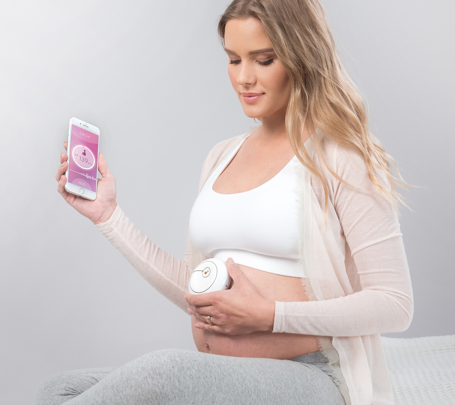 HeraBEAT lets moms check fetal heartrate anytime, anywhere. Photo courtesy of HeraMED
