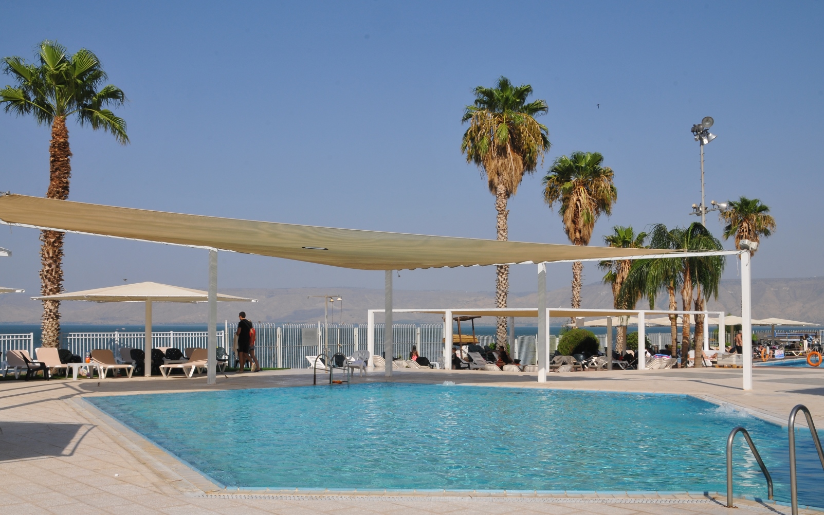 Take a healthy dip at Hamei Tveria's thermal pools. Photo courtesy of WikiMedia Commons