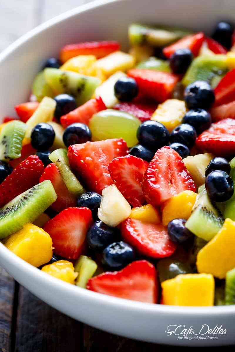 Photo of fruit salad via cafedelites.com