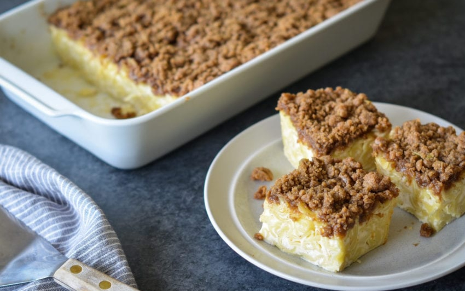 Noodle kugel photo via onceuponachef.com