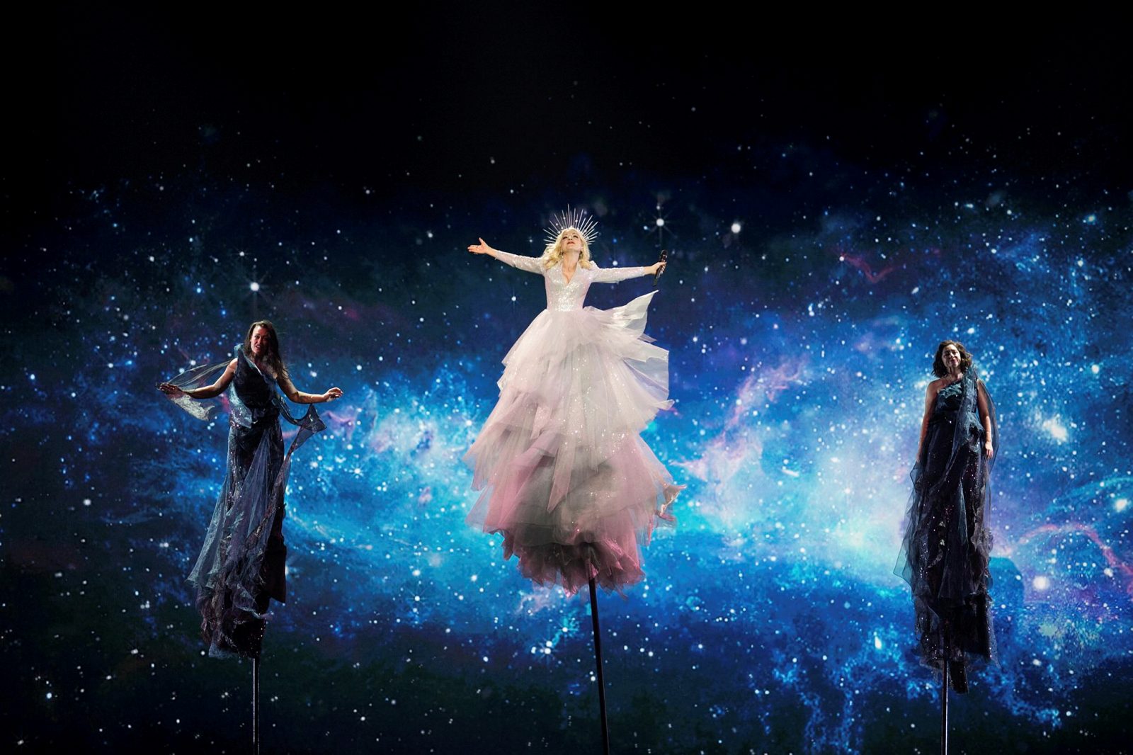 Kate Miller-Heidke of Australia performs during a rehearsal ahead of the 2019 Eurovision Song Contest in Tel Aviv on May 13, 2019. Photo by Hadas Parush/Flash90