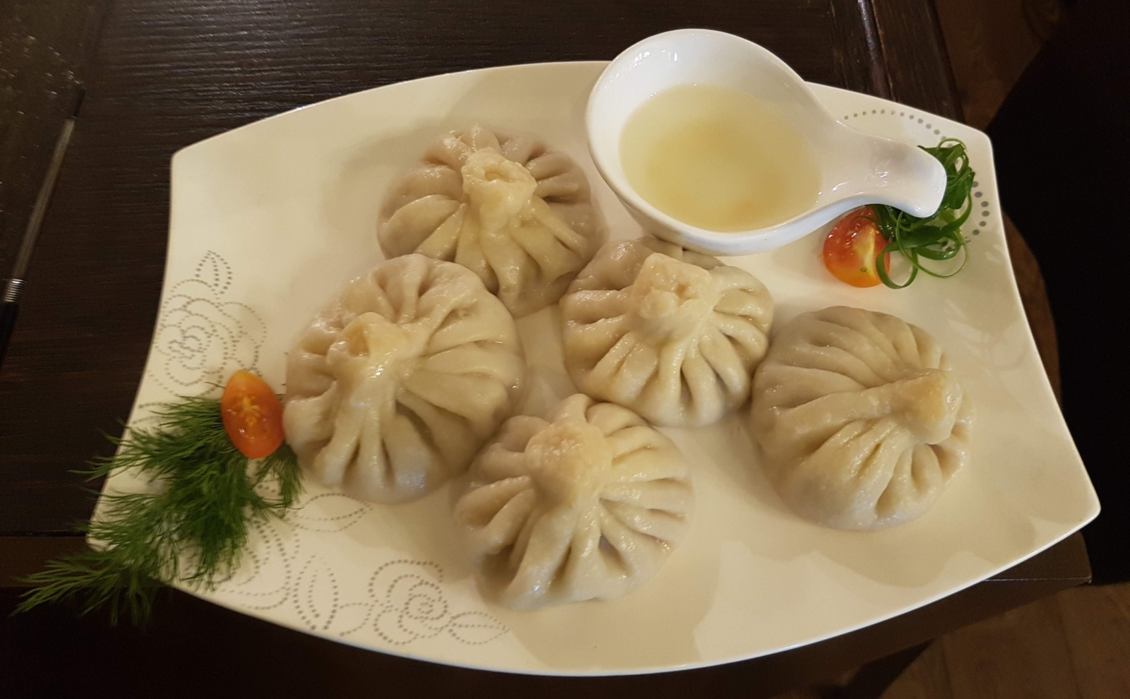 Khinkali dumplings. Photo courtesy of Georgia Restaurant