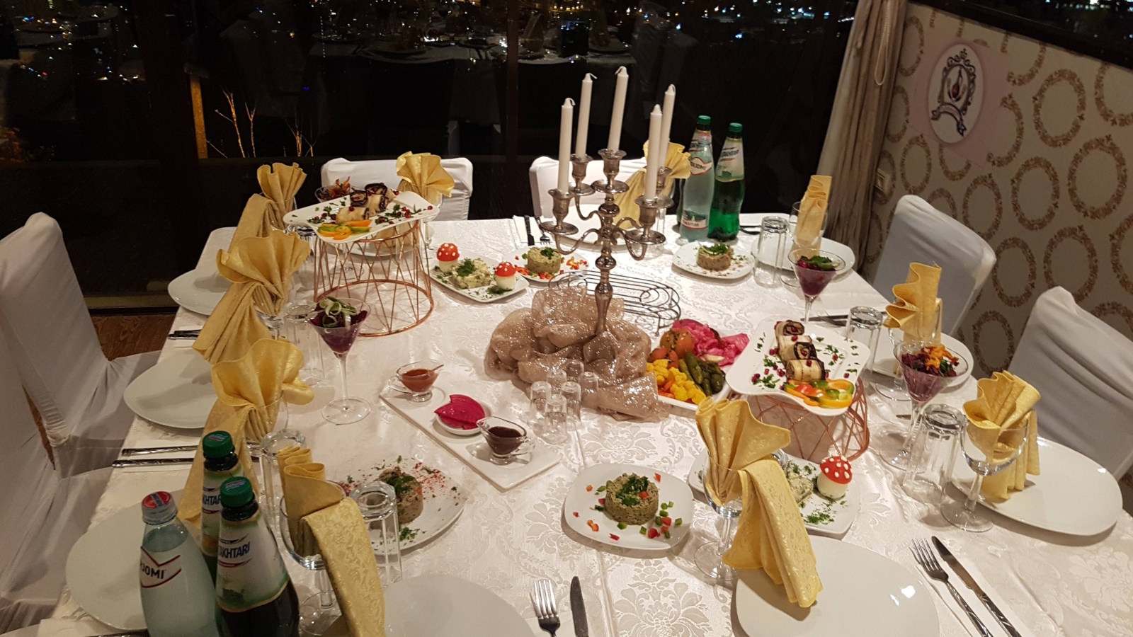 A table setting at Georgia restaurant in Haifa. Photo: courtesy