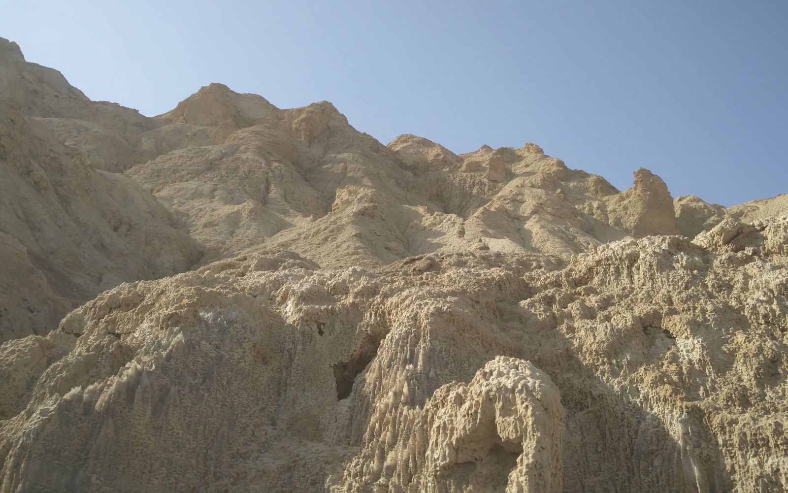 Mount Sedom near the Dead Sea has many caves. Photo by Yoav Negev