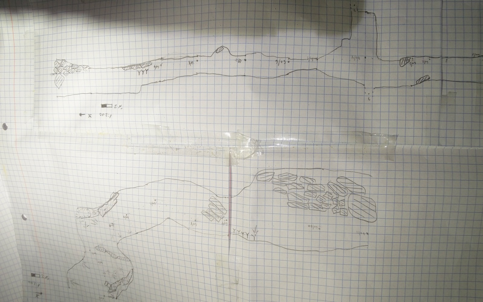 Mapping the Malham Cave at Mount Sedom. Photo by Yoav Negev