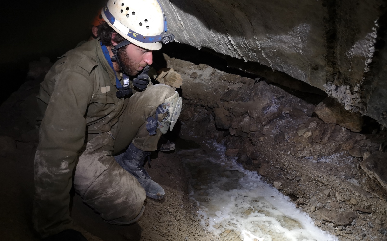 Inside Malham, the longest salt cave in the world. Photo by Yoav Negev