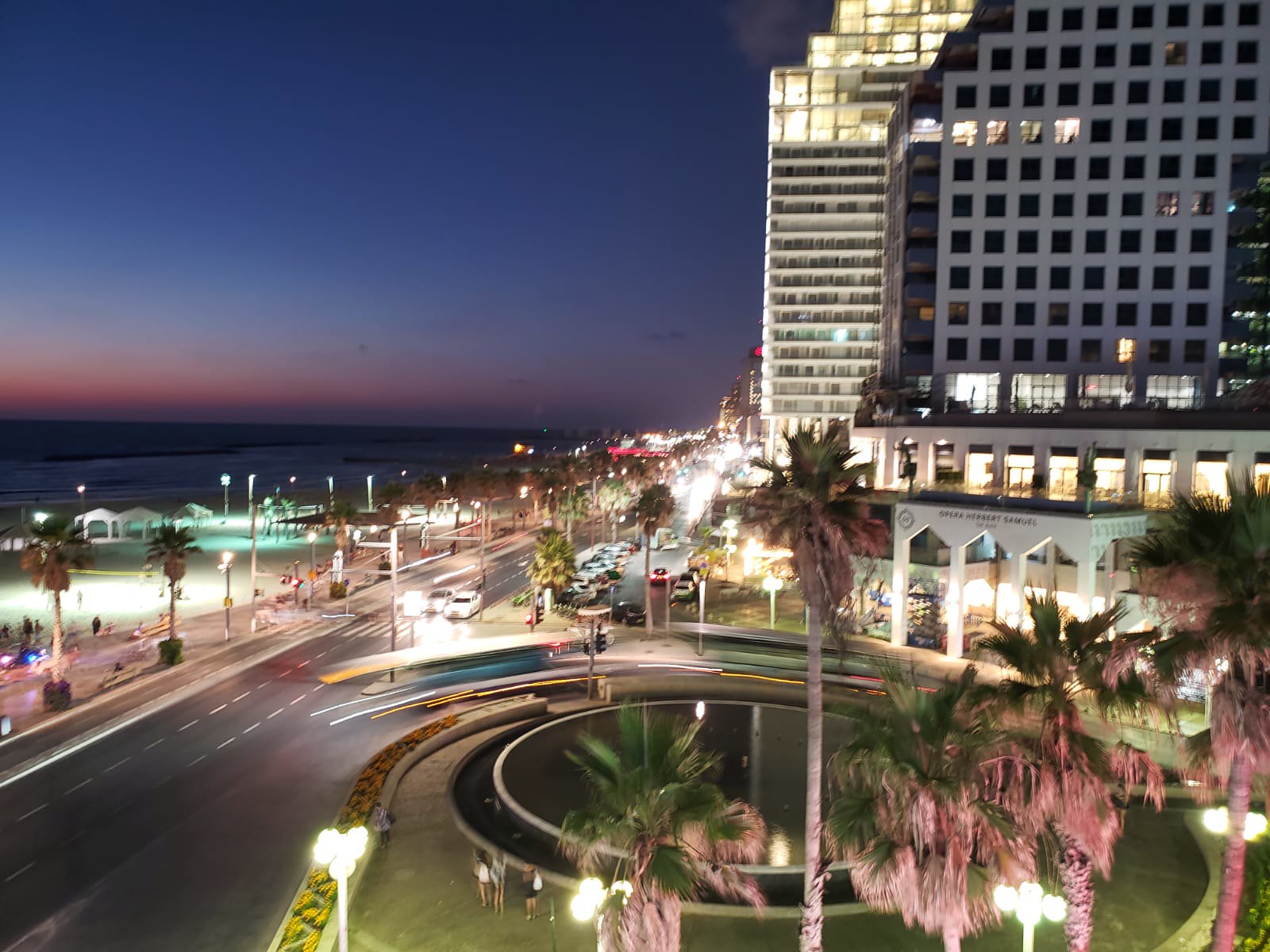 Tel Aviv at night by Collin Hartz.