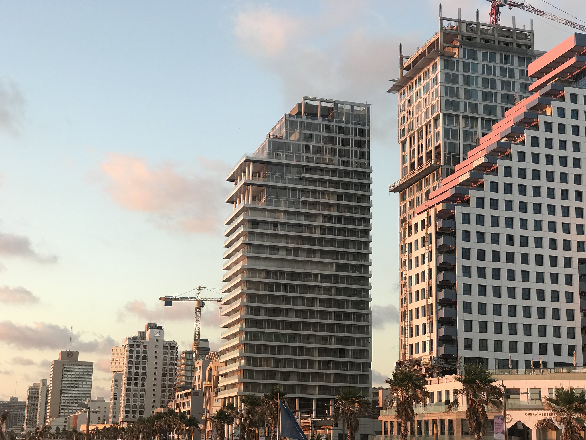 High-rises on the Tel Aviv seafront by Thomas Tandberg