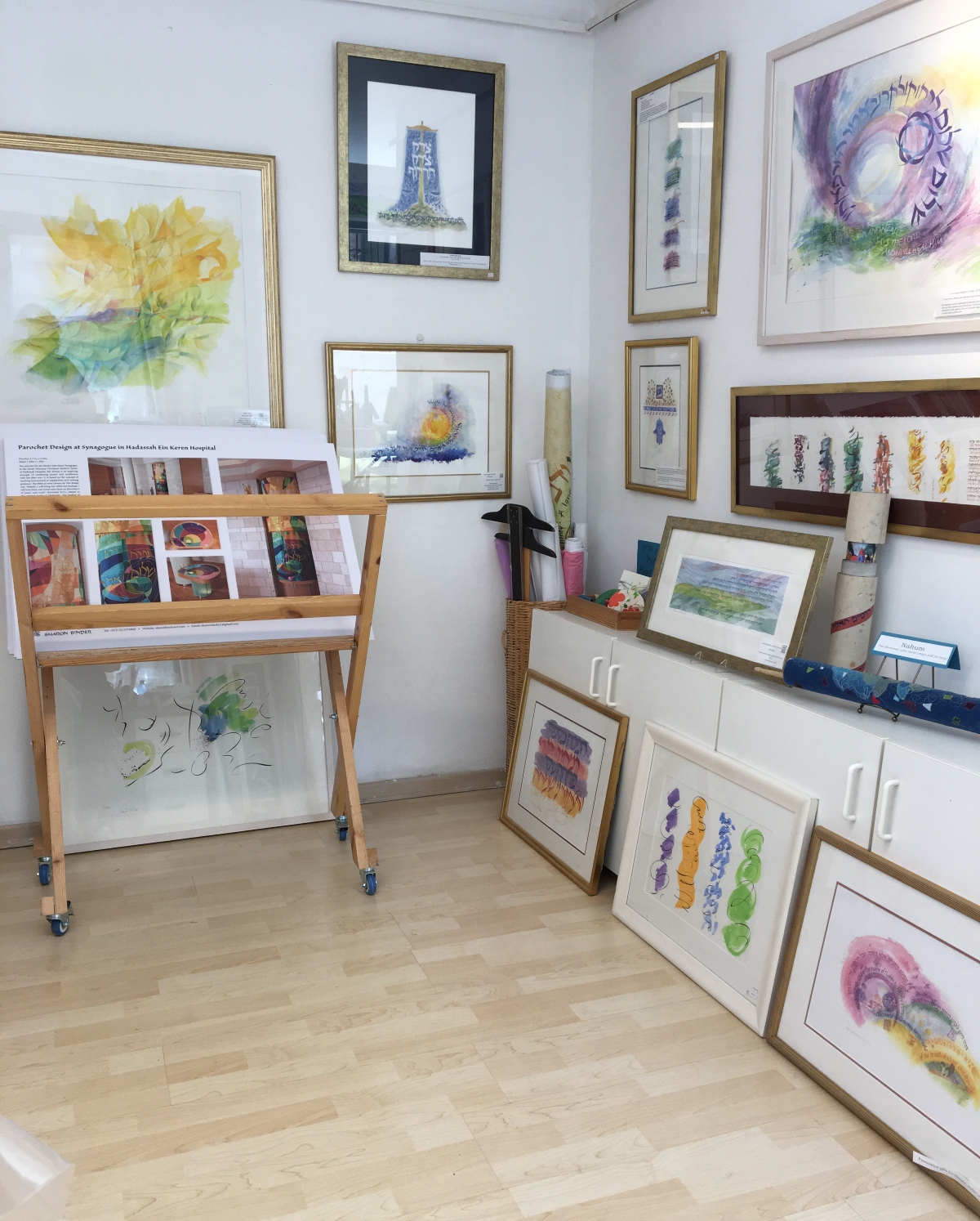 Sharon Binder’s studio in Jerusalem. Photo: courtesy