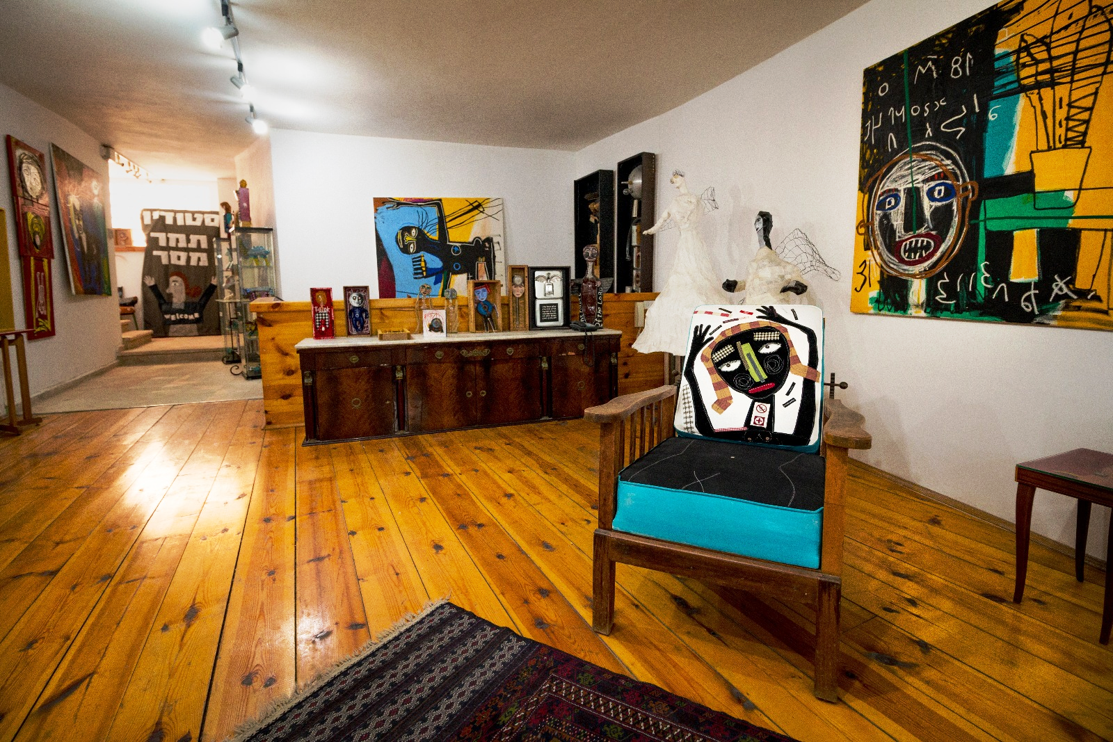 The interior of Tamar Messer’s Haifa studio. Photo by Hagar Messer