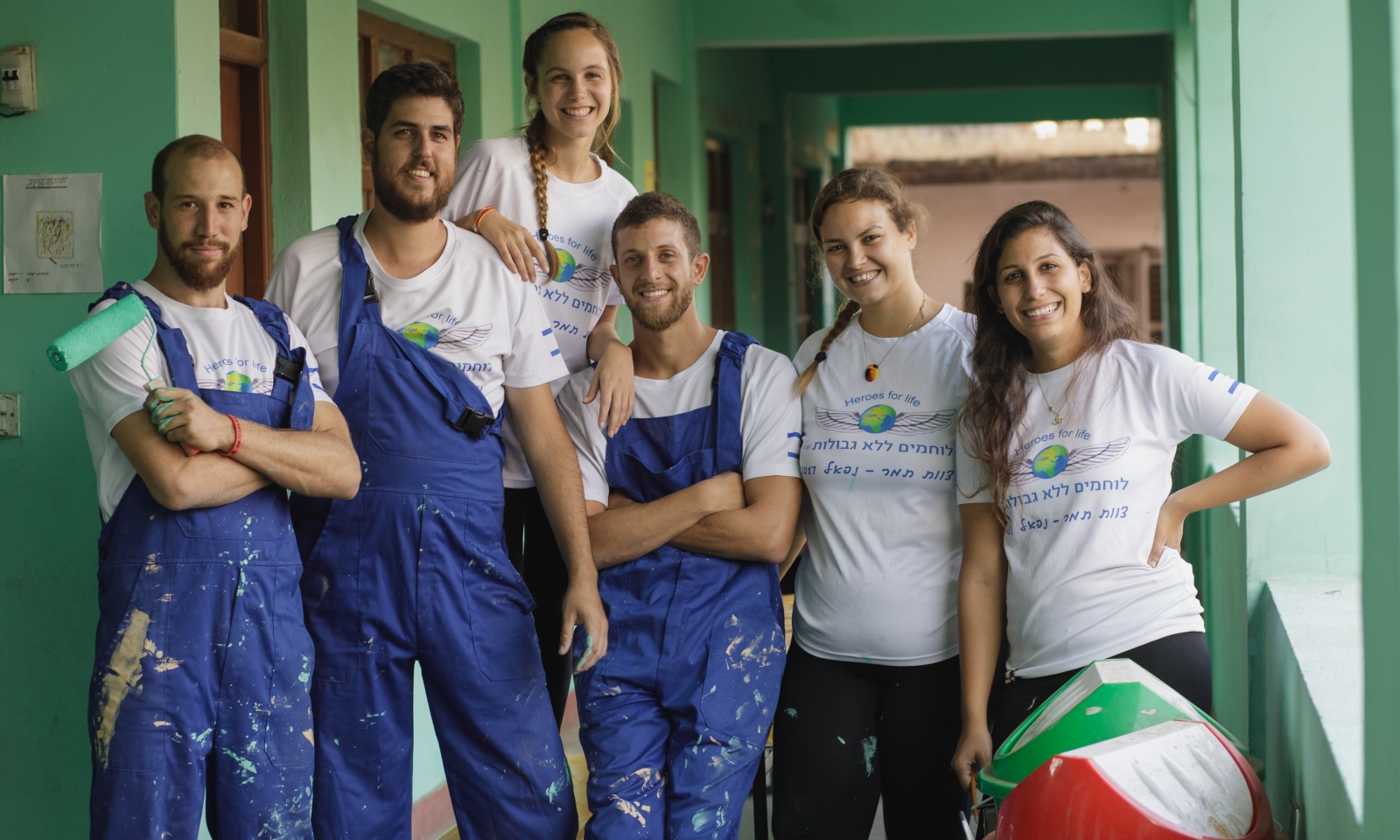 Heroes for Life painting in Nepal. Photo: courtesy