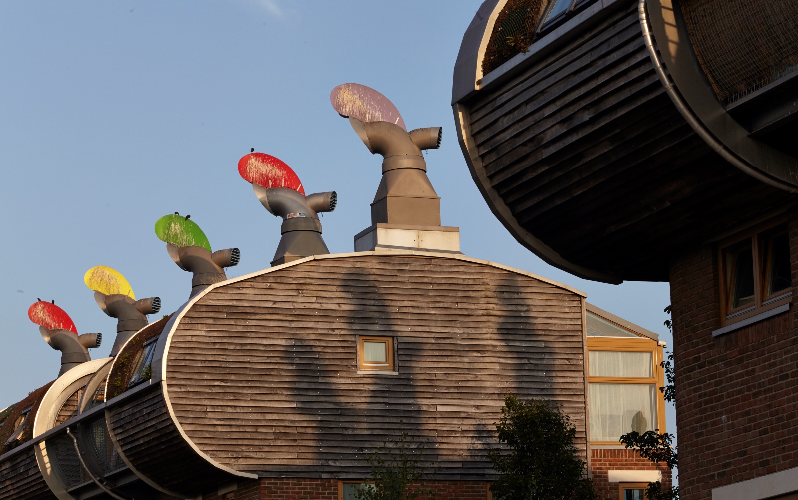 Bedzed, Britain's first largescale, mixed-use sustainable community. Photo by Tom Chance/BedZED Bioregional