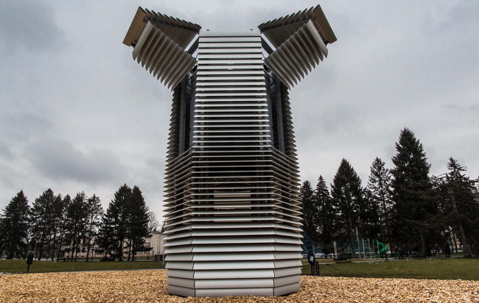 The Dutch Smog-Free Tower. Photo by Studio Roosegaarde