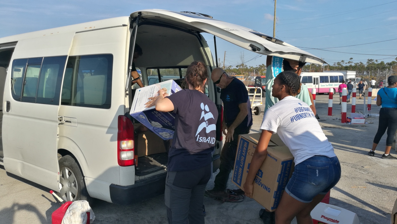 IsraAID deployed an emergency response specialist to Florida to help coordinate shipments of relief supplies to the Bahamas. Photo courtesy of IsraAID