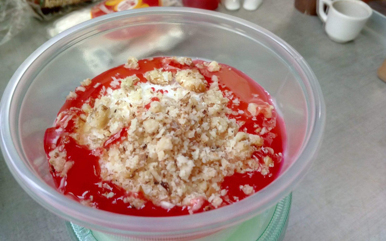 Malabi pudding in Akko Old City Market. Photo by Jessica Halfin