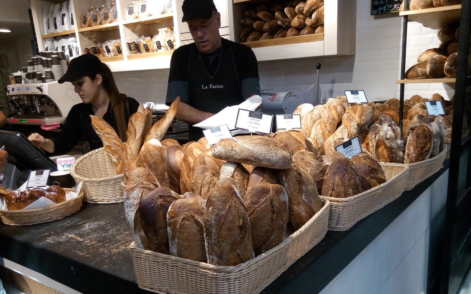 La Farina Bakery at Sarona Market, Tel Aviv. Photo by Jessica Halfin
