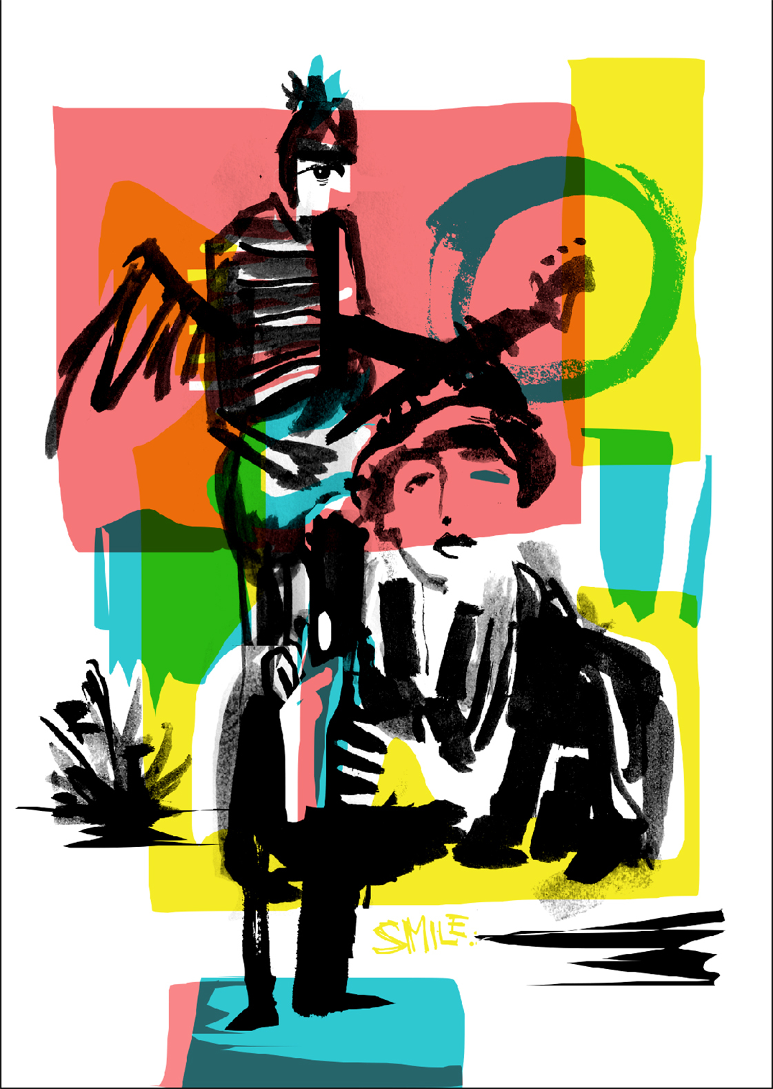 Dekel Hevroni presents a decade of silkscreen posters for indie shows in Israel and all over the world, at the Atar - Old Jaffa Museum, 10 Mifratz Shlomo Street, as part of Tel Aviv Illustration Week 2019. Photo: courtesy