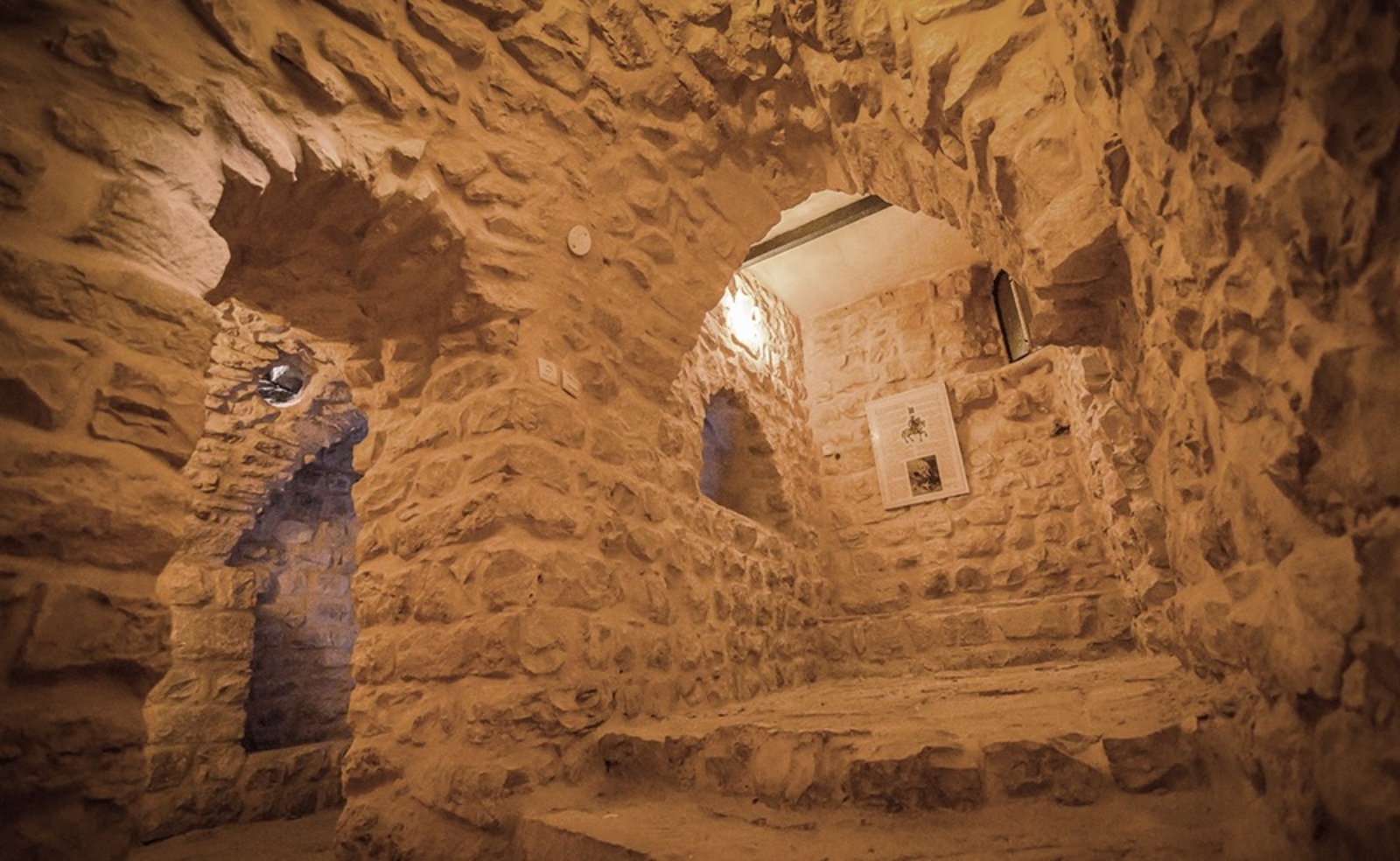 The Kahal Tunnels in Safed’s Livnot U’Lehibanot center. Photo by David Bender