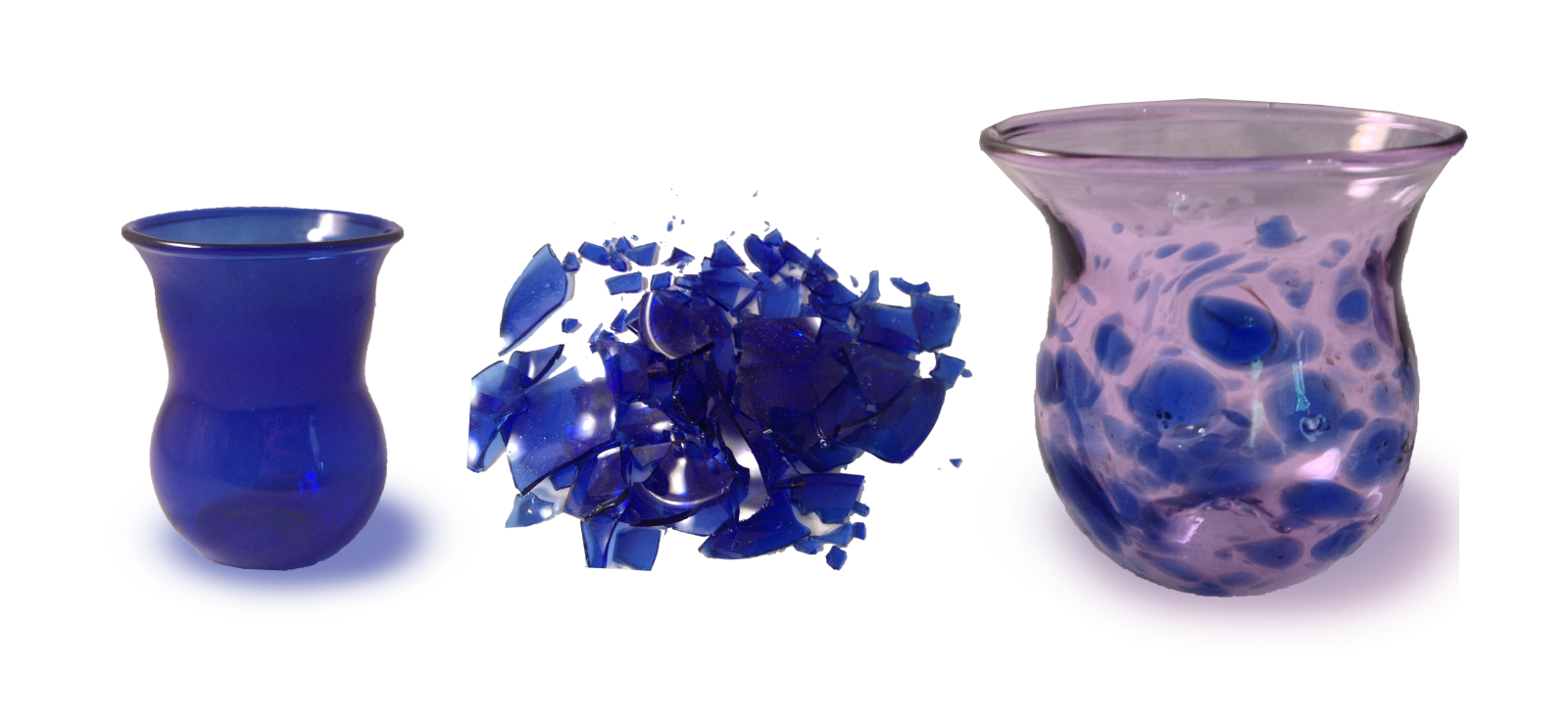 Sheva Chaya’s wedding glass: break it under the chuppah, send it back and have the shards made into a new item. Photo: courtesy