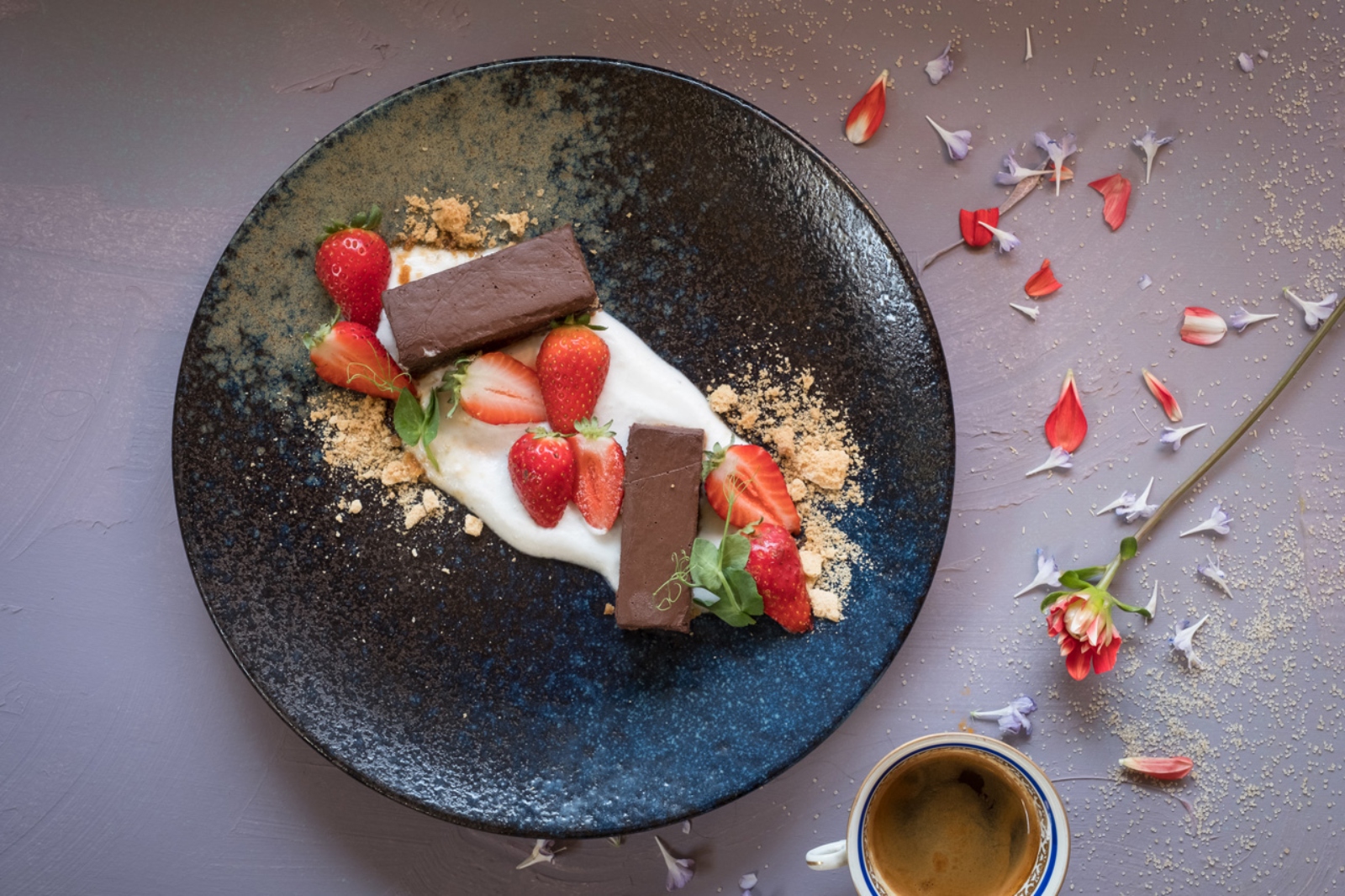 A dairy-free dessert at Tel Aviv’s Meshek Barzilay eatery. Photo: courtesy