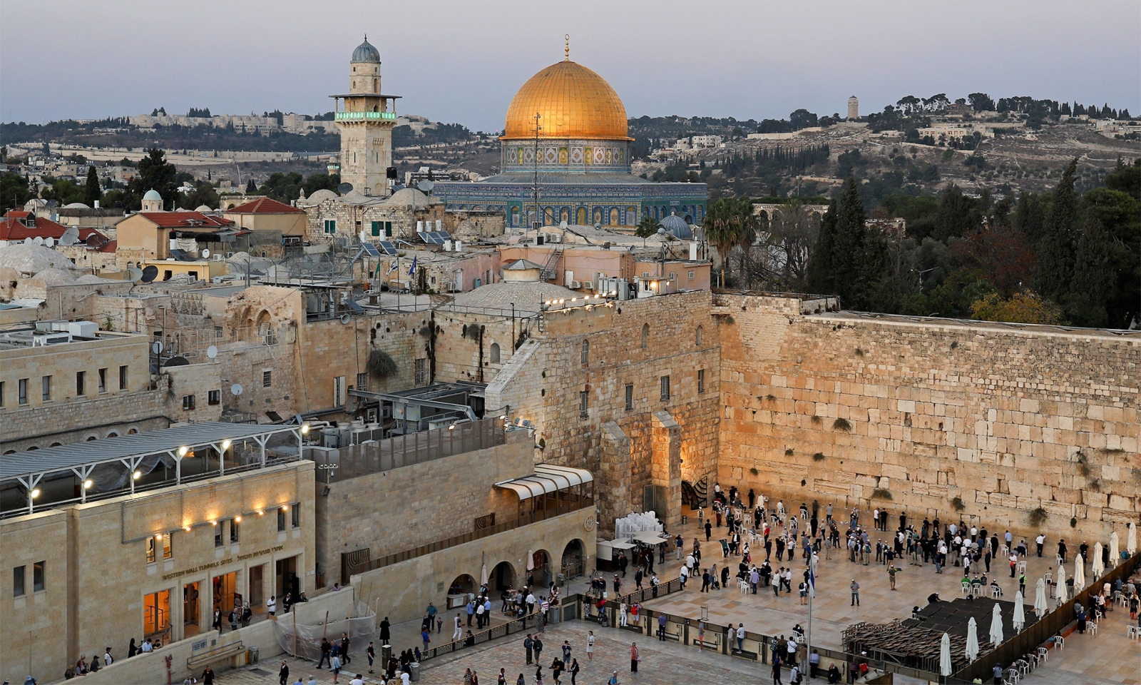 An overview of the Western Wall and Dome of the Rock, Jerusalem. Photo by Ilan Rogers