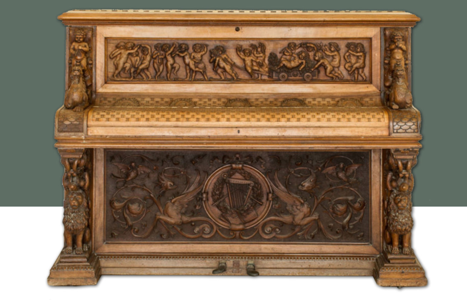 The Immortal Piano of Siena found its way to Israel under mysterious circumstances. Photo courtesy of Winner’s Auction House