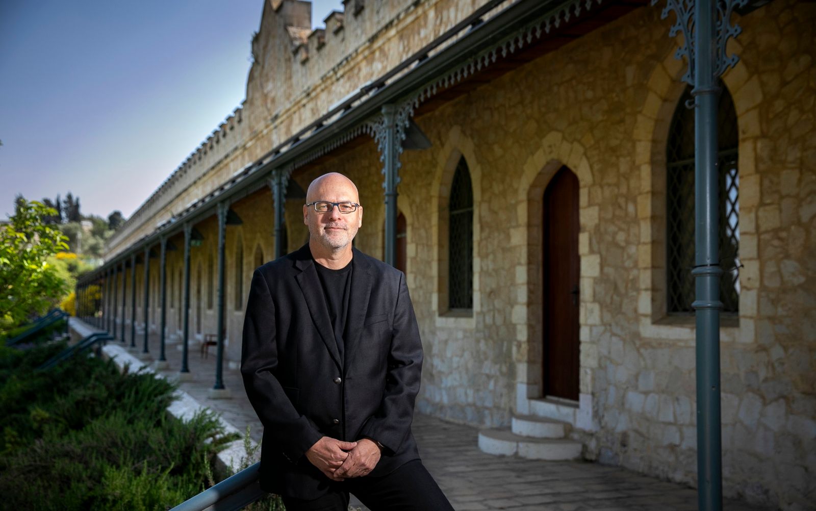 Moti Schwartz, the CEO of Mishkenot Shaananim and the director of the writers festival. Photo by Olivier Fitoussi