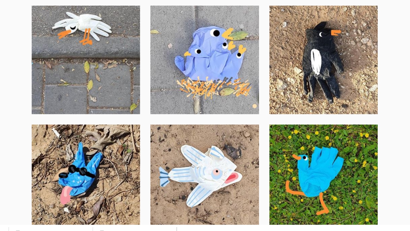 Discarded disposable gloves take on a new persona by the hand of Israeli designer Yoav Gati. Photo via @glove.stories