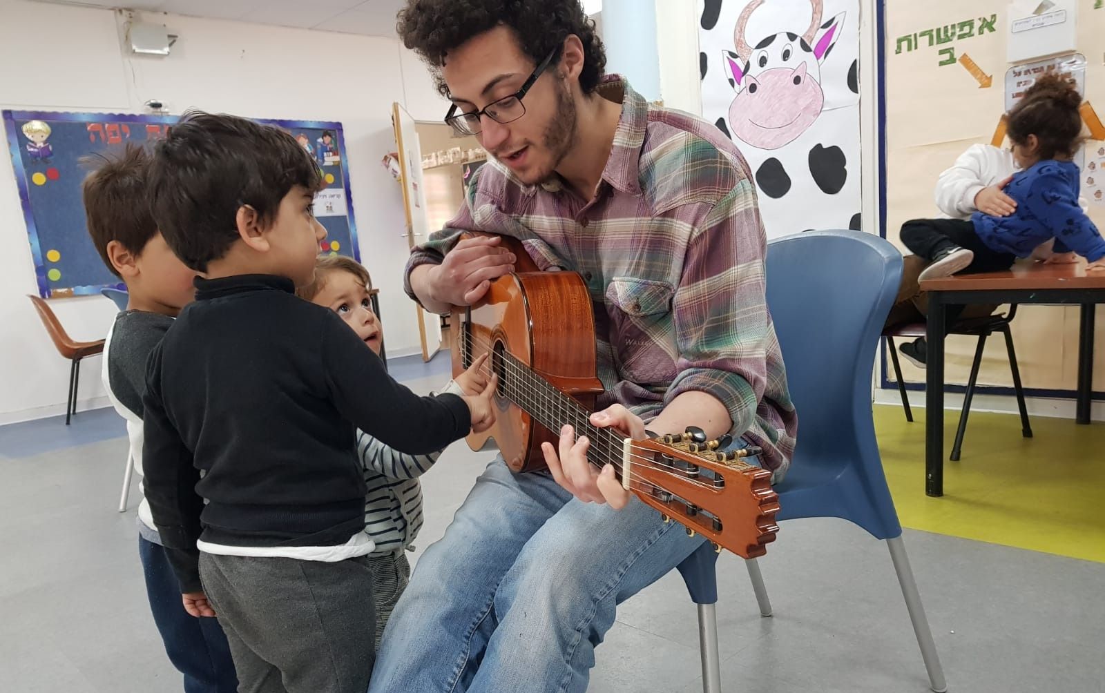 During the coronavirus crisis, Tarbut community members operated daycares for children of medical workers. Photo: courtesy