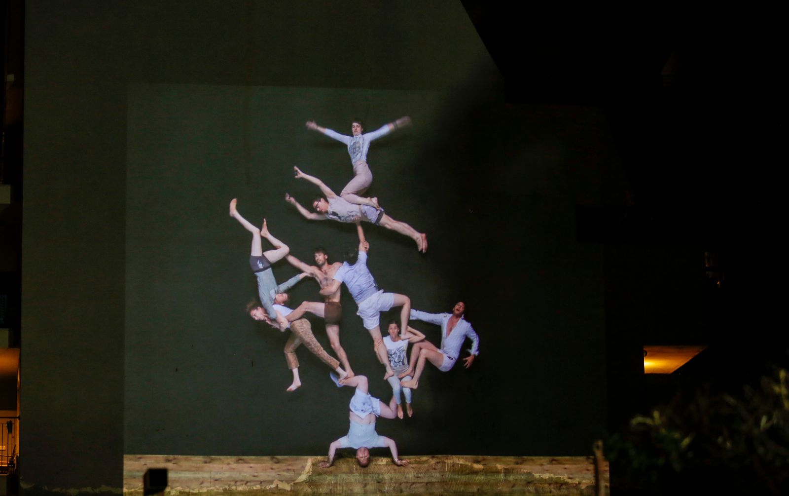 Tel Aviv Museum of Art projects works in outdoor spaces. Photo by Guy Yechiely