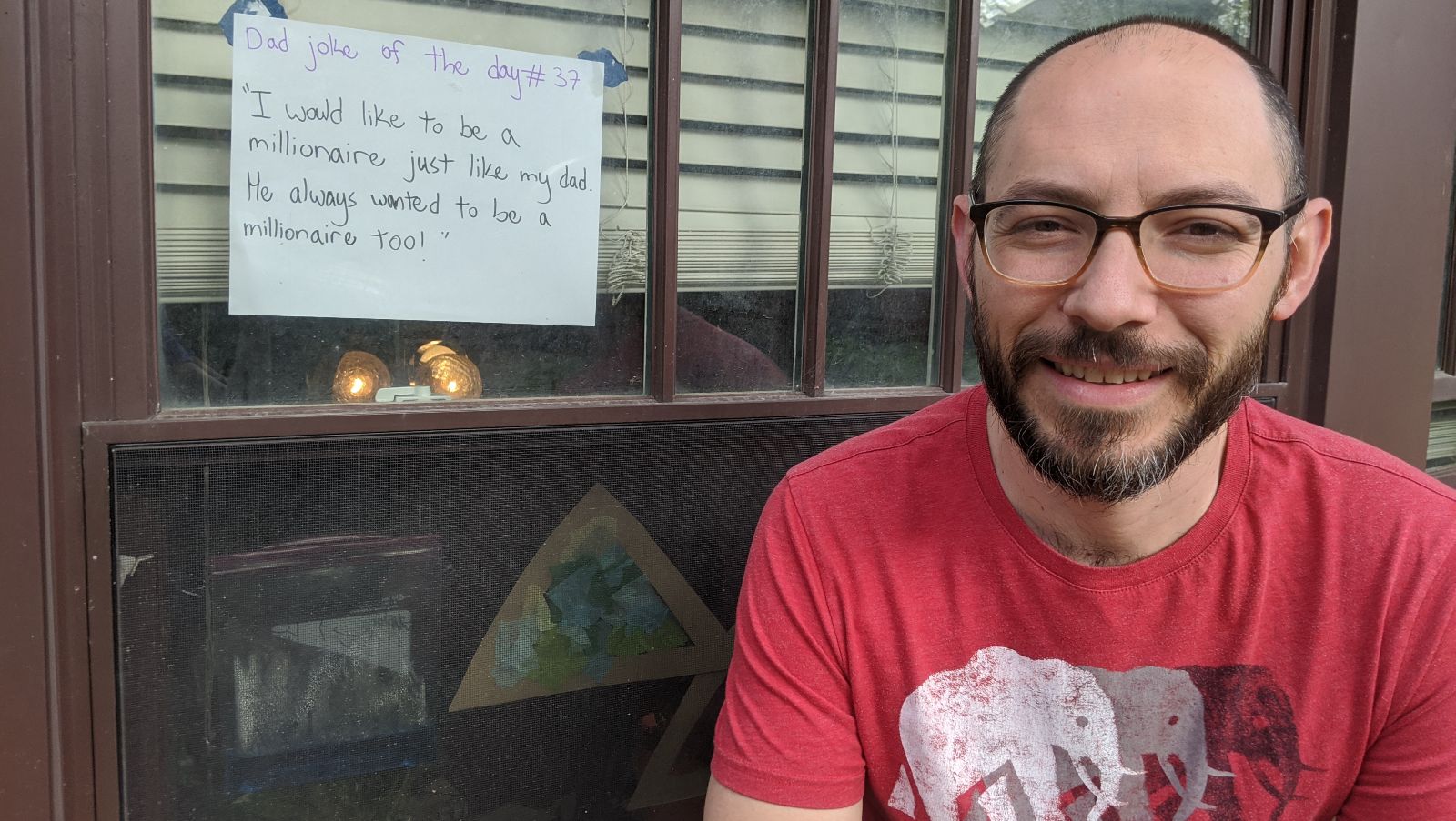 Bernstein plans on posting his jokes until the situation in the US improves. (Courtesy)