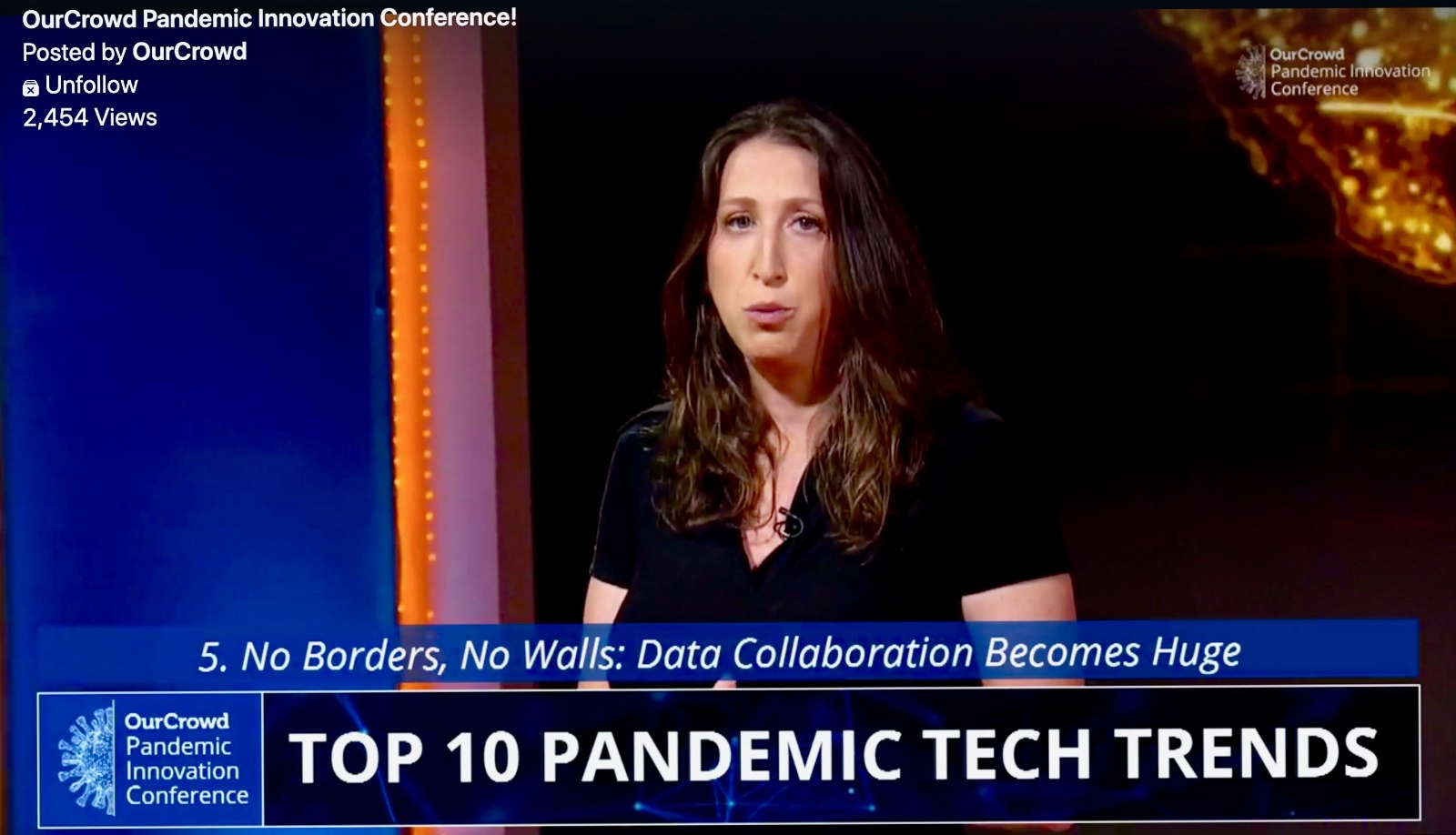 Labs/02 Partner Stav Erez at the OurCrowd Pandemic Innovation Conference, June 22, 2020. Screenshot: courtesy